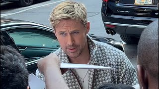 Looking Ken Doll Handsome, Ryan Gosling Signs Autographs for Fans at GMA in NYC #ryangosling #nyc