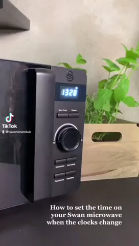 HOW TO SET THE TIME ON YOUR SWAN MICROWAVE ⏰