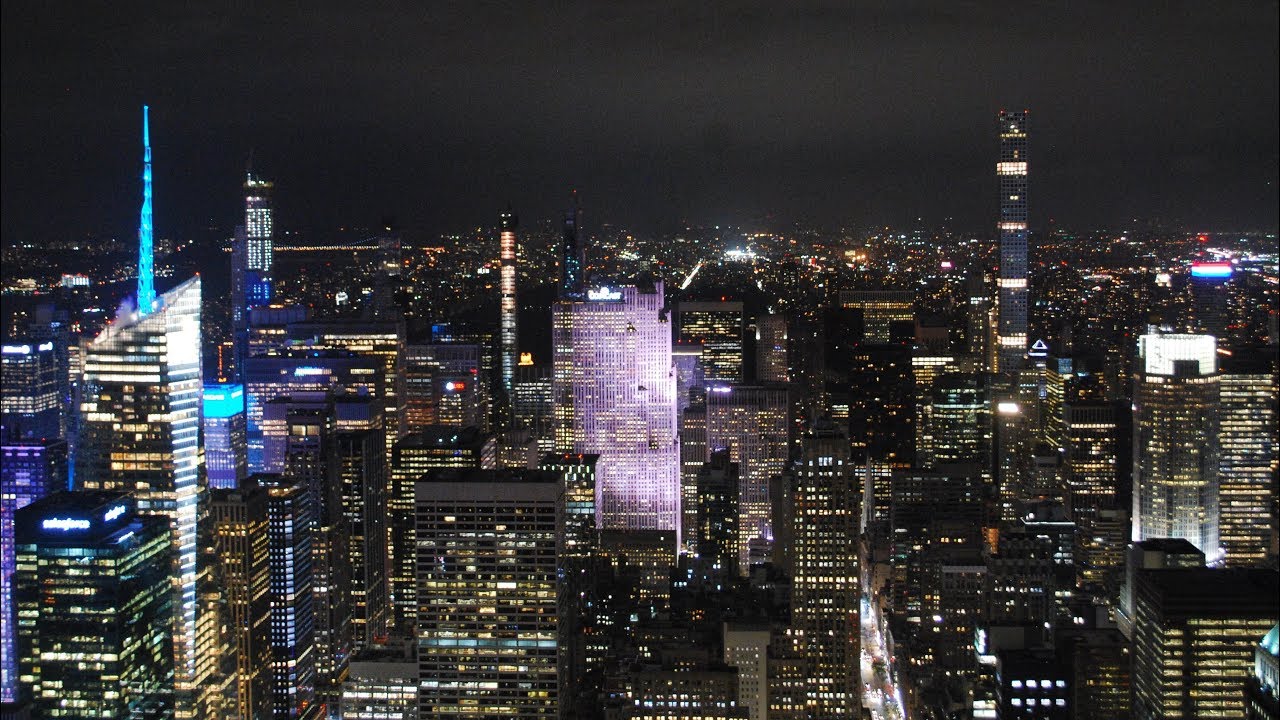 ニューヨーク エンパイア ステート ビルからの夜景 Youtube