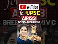 I Cracked UPSC Using YouTube (Not Distractions) | AIR 133 Sree Lakshmi UPSC Topper | Chethan N