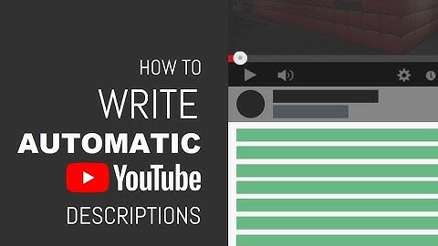 How I create my Default Video Description Template for my newly uploaded YouTube Videos?
