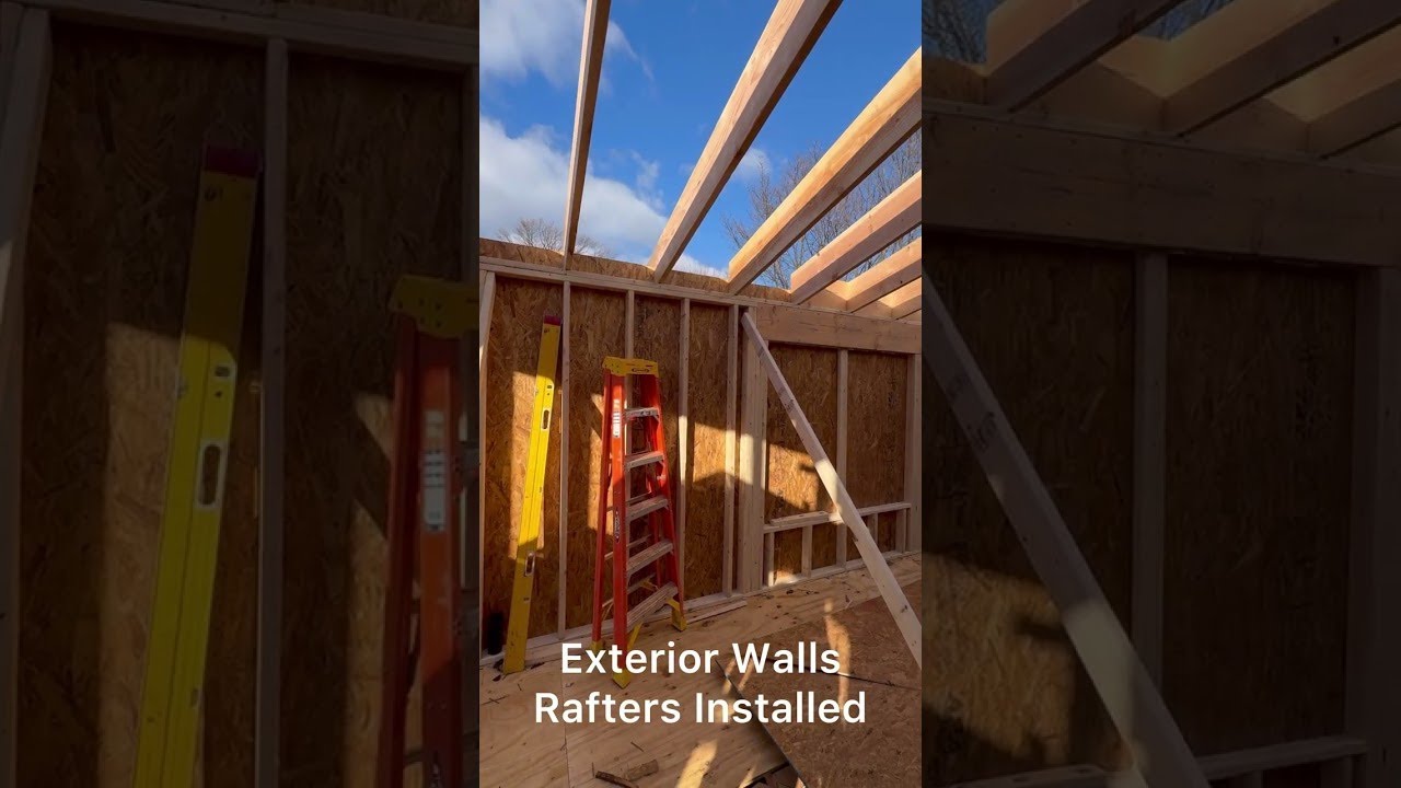 Transforming A Pop-top Arlington, VA! Exterior walls & roof framing.