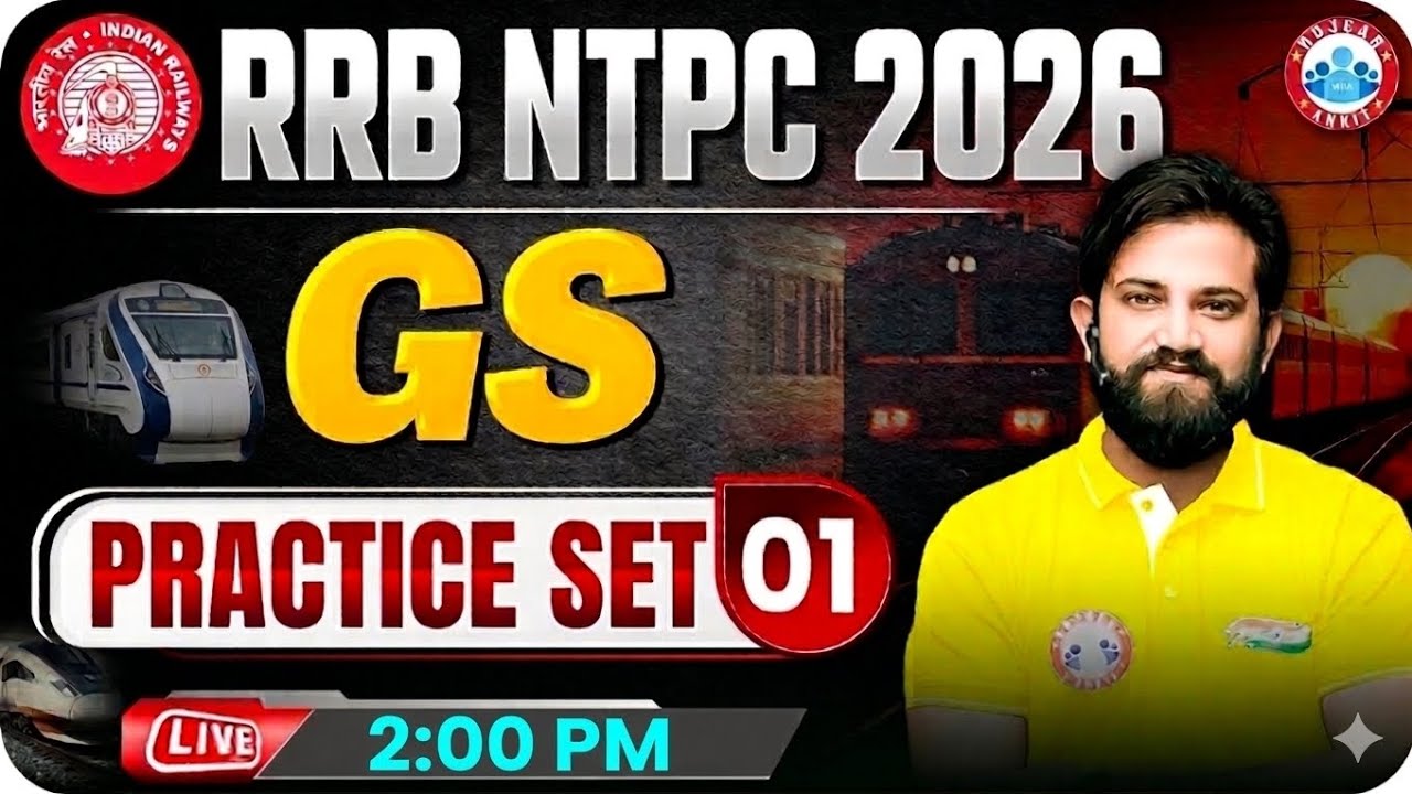 RRB NTPC GS Classes 2026 | RRB NTPC GS Practice Set #01 | GS for RRB NTPC | @targetwithgolu 