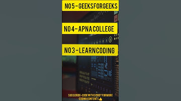 TOP 5 YOUTUBE CHANNELS TO LEARN PROGRAMMING IN 2023 || #shorts #youtubeshorts #youtube