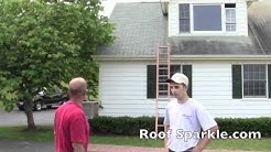 How to remove those ugly black stains on a roof with Roof Sparkle