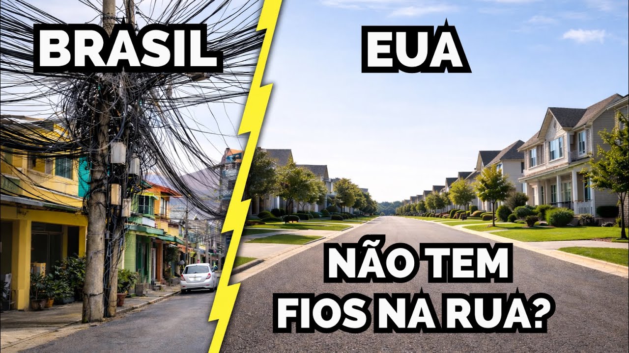 POR QUE NÃO TEM FIOS NAS RUAS DOS EUA? VAI FALTAR ENERGIA?