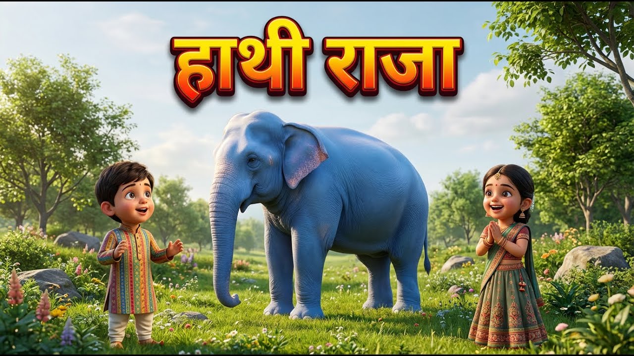 Hathi Raja Kahan Chale - हाथी राजा कहाँ चले | Hindi Nursery Rhymes | Baal Geet In Hindi 