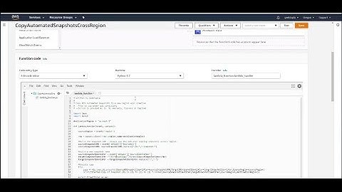 Automating RDS Cross Region Snapshots