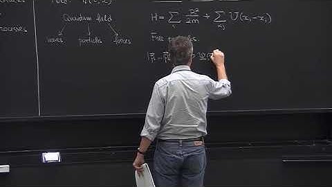 Quantum Field Theory I Lecture 1A: Particles and Second Quantization