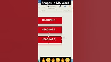 Shapes #msword #microsoft #shorts #viralvideo #youtube #trendingshorts #education #skills #msoffice