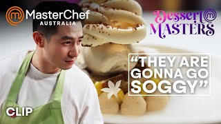 Reynold Poernomo Chokes In The Relay Masterchef Australia Dessert Masters Masterchef World