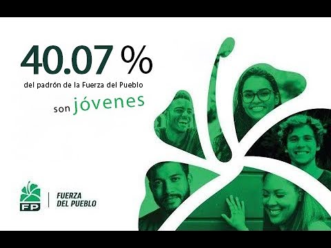 40.07 % del padrón de la Fuerza del Pueblo depositado en la JCE son personas jóvenes