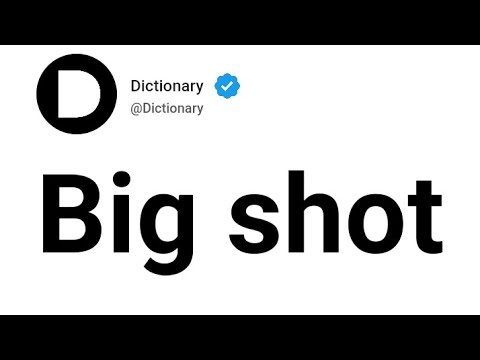 ترجمه کلمه big shot به فارسی