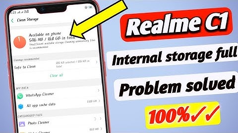 How to solve Realme C1 storage problem #Realmec1| Interesting Tips