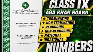 CLASS IX AGA KHAN BOARD|TERMINATING NON TERMINATING|RATIONAL IRRATION|RECCURING|MATH MASTER|9TH MATH