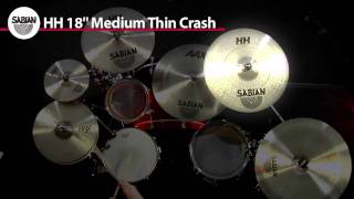 SABIAN 18" HH Medium Thin Crash Product Demo