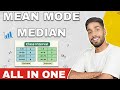Mean Mode Median Complete Chapter in One Video | Statistics for Exams