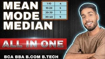 Mean Mode Median Complete Chapter in One Video | Statistics for Exams 