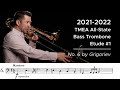 2021-2022 TMEA All-State Bass Trombone Etude #1 - No. 6 by Grigoriev