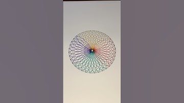 A magical creation taking the shape of perfectio #spirographity #art #satisfying #asmr #usa #pattern