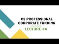 CS PROFESSIONAL - CORPORATE FUNDING - LECTURE #4 - ICDR PART 3 (EXPLAINATIONS IN ENGLISH)