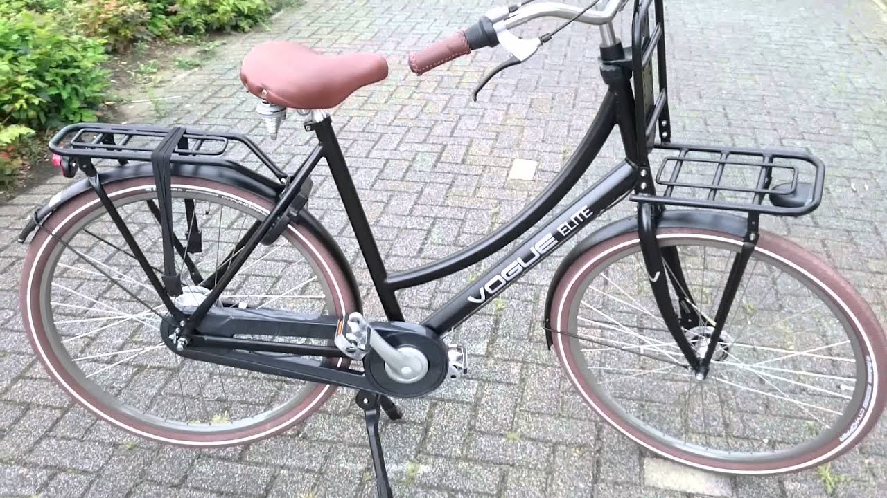 erven verzekering conjunctie Vogue Elite Dames Transportfiets 28 inch Roller Brake N3 - YouTube