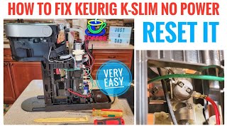 How To Fix Keurig K-Slim Coffee Maker No Power   RESET IT Resimi