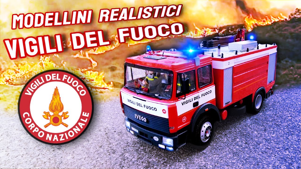 Modellini REALISTICI VIGILI DEL FUOCO + SIMULAZIONE INCENDIO! - YouTube