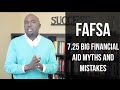 FAFSA  and Financial Aid Myths and Mistakes