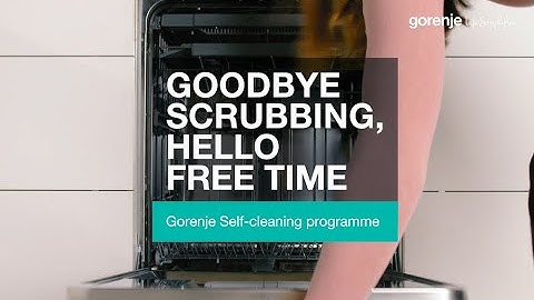 How it works: SelfCleaning programme •  SmartFlex dishwashers by Gorenje