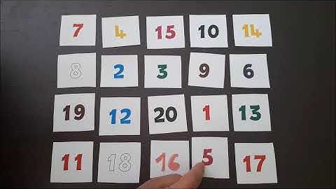 LISTEN AND POINT TO THE NUMBERS