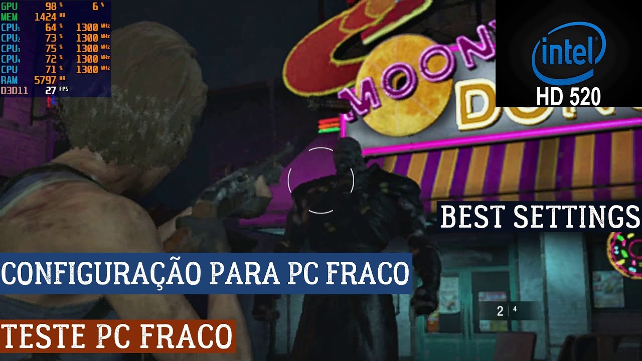 Resident Evil 3 Demo Intel HD 520 + Best Settings