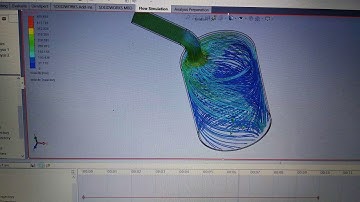 Flow Simulation of an Intake valve through Solidworks