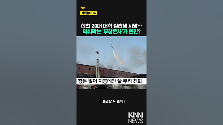 악취막기위한 밀폐형 무창돈사 화재 키웠나? / KNN