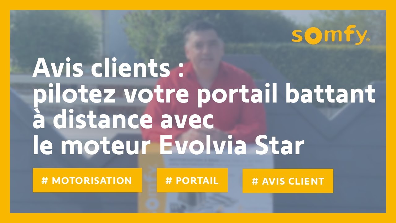 Promo Somfy motorisation à bras evolvia star + kit de connectivité