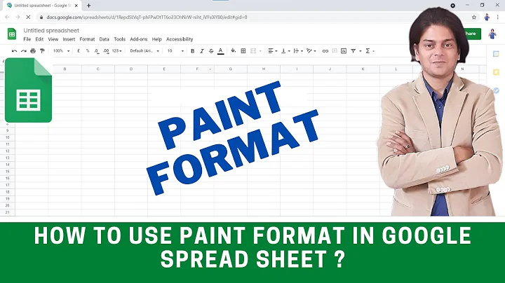 How to use paint format in google sheets ?