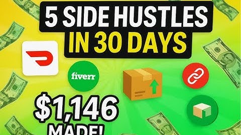 I Tried 5 Side Hustles in 30 Days – Here