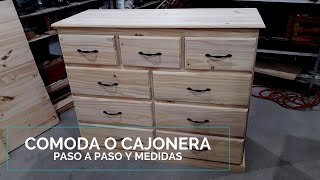 Como hacer una Comoda o Cajonera de madera !!! paso a paso🔨🔨