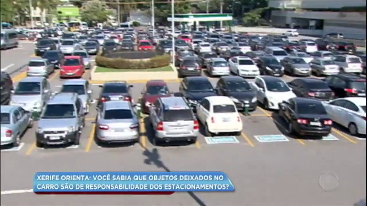 Xerife do Consumidor revela que estacionamentos são responsáveis por objetos deixados no carro