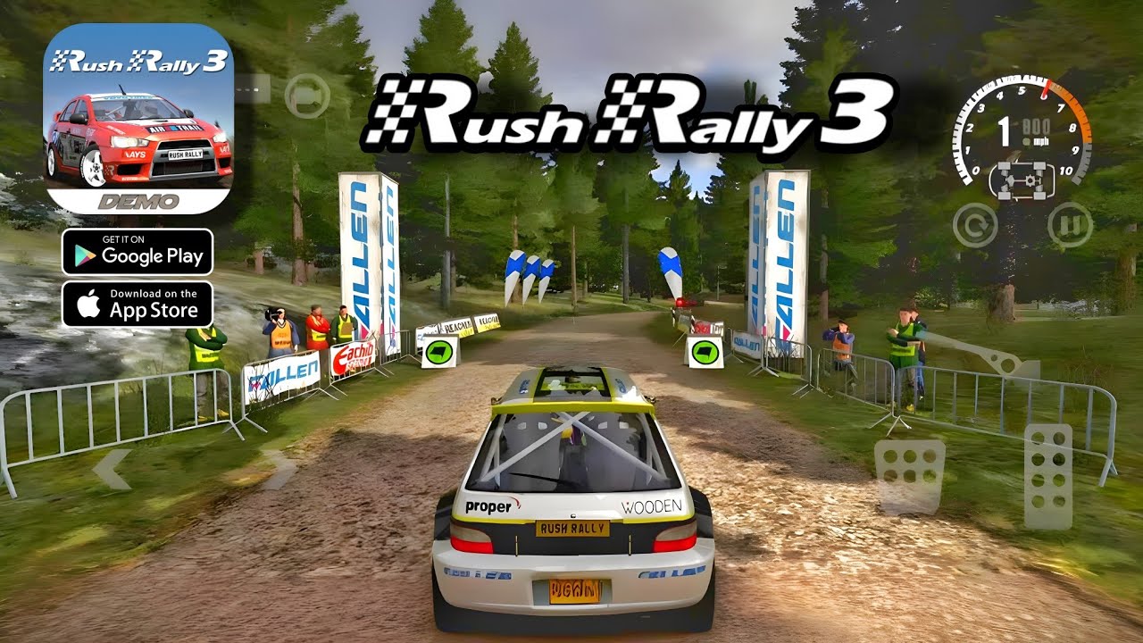 Mobile App Rally Racing Rush Rally 3 Mobile Gameplay | Realistic Rally Racing on Android & iOS🔥 ...