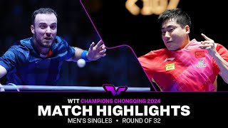 Liang Jingkun vs Simon Gauzy | MS R32 | WTT Champions Chongqing 2024