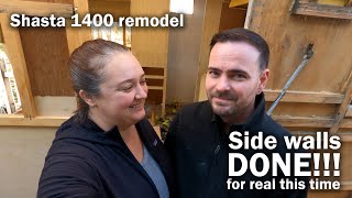 Side Walls DONE! | Shasta 1400 remodel