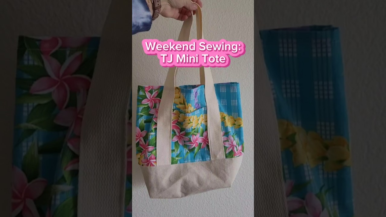 DIY Trader Joe’s Mini Tote Bag Dupe | Sneak Peek + Full Sewing Tutorial 