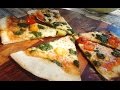 Pizza a al piedra al pesto, a la boloñesa y a la parisienne