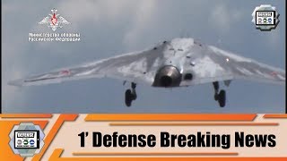 Sukhoi S-70 Okhotnik stealth UAV unmanned combat aerial vehicle armed drone first flight Russia MoD