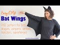 How to sew bat wings easy diy halloween costume free sewing pattern for dragons vampires demons