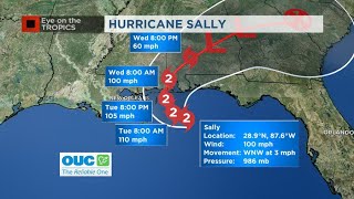 Sally strengthens into Category 2 hurricane but moving slow; 3 other
