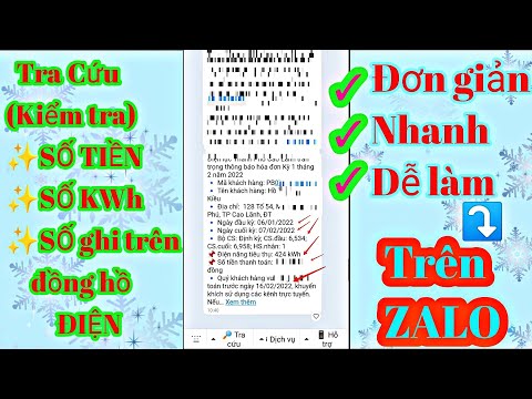 Video Cách tra cứu HÓA ĐƠN tiền ĐIỆN nhanh nhất trên ZALO |... - youtube