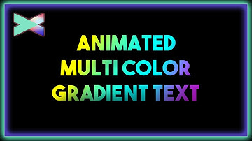 Animated Multi Color Gradient Text In Filmora X | Multi Color Gradient