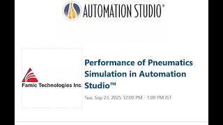 Performance of Pneumatics Simulation in Automation Studio™9.2